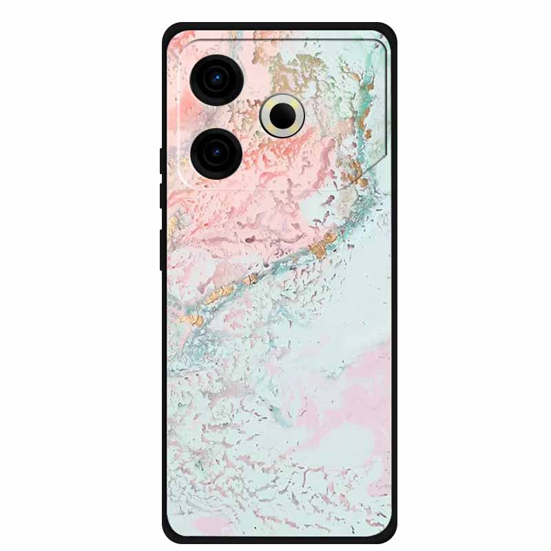 Чехол для телефона Tecno Pova6 Neo, задняя крышка из ТПУ для Pova 6 Neo, цвет мрамора, мягкий чехол, защитный Funda, роскошный силиконовый корпус