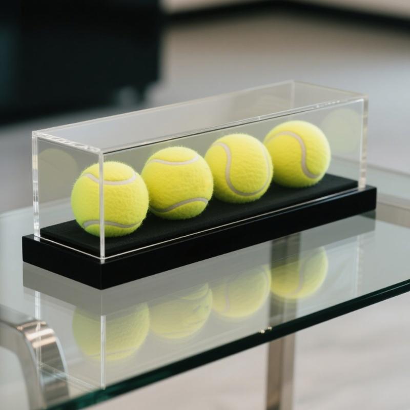 Transparents Acrylic Baseball Display Case with Sun Protecting and Easy Assembly for Softball Golf Ball Collectibles