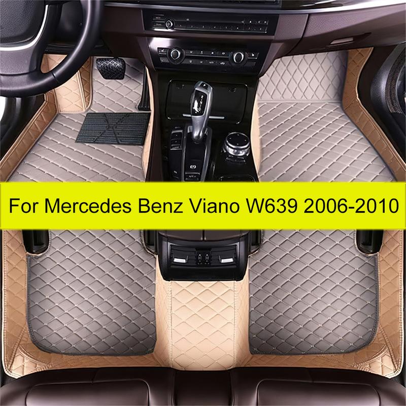 Автомобильные коврики для Mercedes Benz Viano W639 2006 2007 2008 2009 2010 Автомобильные подкладки для ног Ковер Покрытие Аксессуары для интерьера