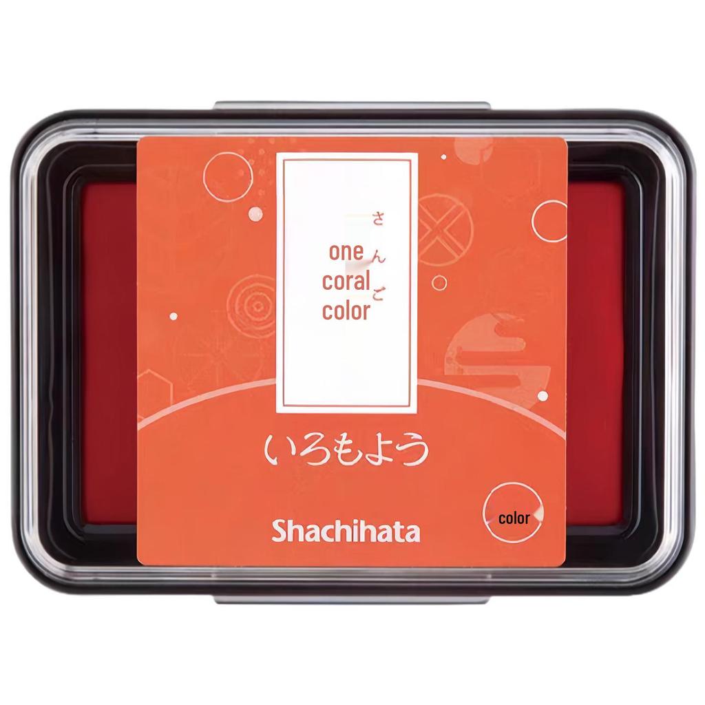 Водостойкая штемпельная подушка Shachihata с японским флагом – Натуральный цвет, быстросохнущая, для резиновых штампов и планеров