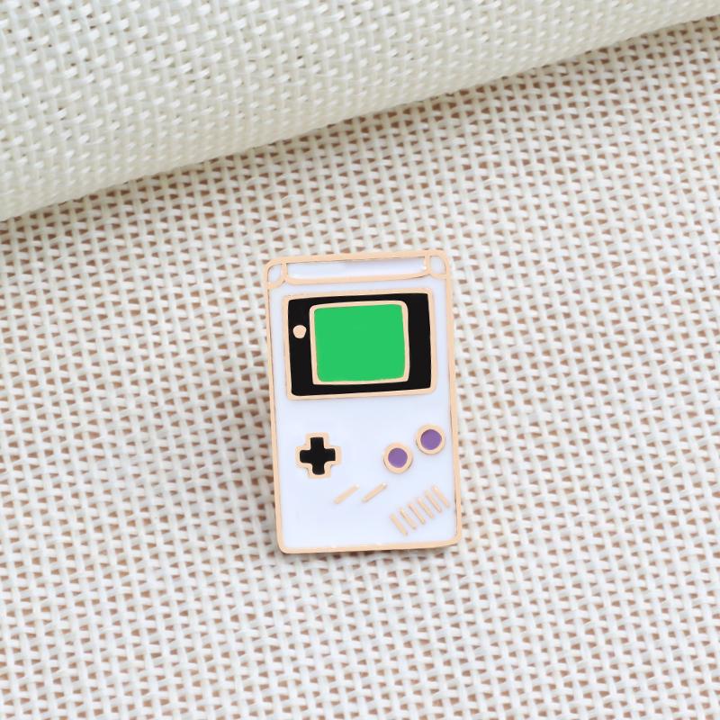 Women men's lapel Pins Cute Cartoon Brooch Retro Game Machine Plane Metal Badge Guitar Music Bike Cool Letter enamel Pin jewelry
