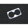 For Kia Forte K3 19-2024 Silver Steel Gear Shift Water Cup Panel Frame Trim