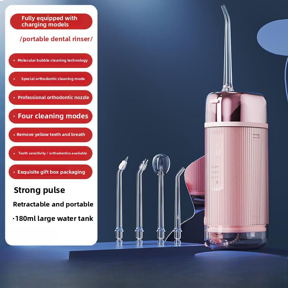 Dental Flusher Portable Water Floss Household Dental Cleaner Tartar Cleaning Electric Dental Cleaner