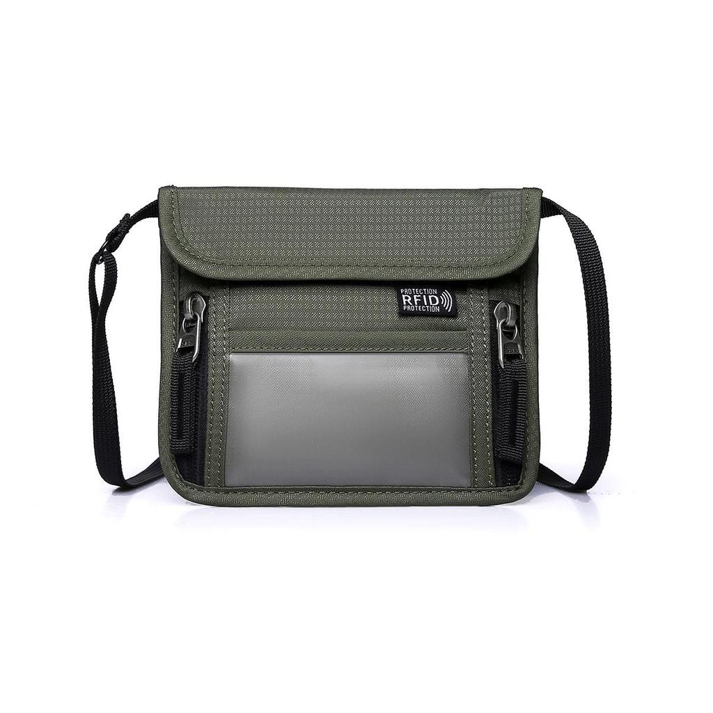 Slim Anti-Theft Passport & Document Holder - Multi-Functional Hanging Bag with Card Slots