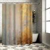 Современный Декор для Ванной Комнаты Занавеска для Душа Кремовый Золотой Металлическая Текстура Водонепроницаемая Подкладка для Ванны для Домашнего Декора Защита Конфиденциальности (1