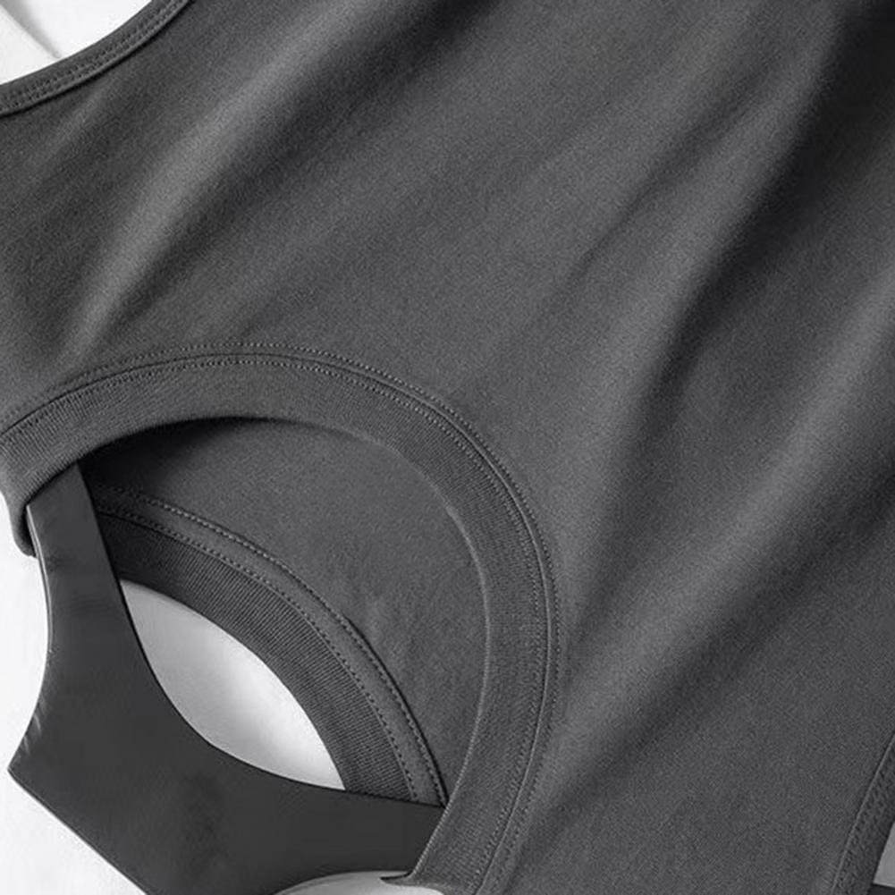 Унисекс, летний жилет для фитнеса, однотонный, бесшовный, с круглым вырезом, без рукавов, свободный, тонкий, эластичный, быстросохнущий пуловер, повседневный спортивный топ для спортзала