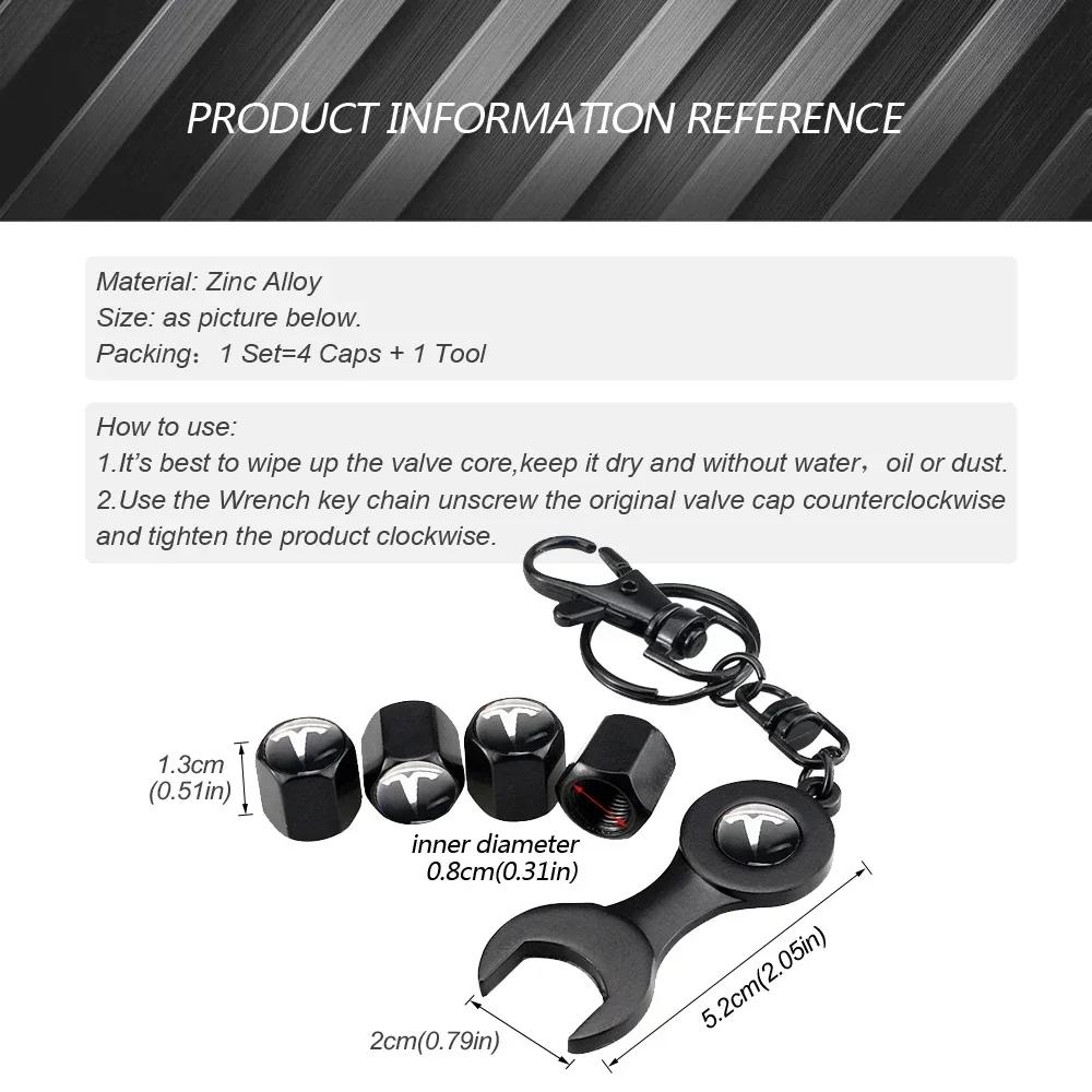 Car Sticker 2025 New Tesla 4pcs Wheel Air Anti Dust Stem Cover for Tesla Model 3 Y S X Roadster MODELY MODEL3 P75D P85D P90D P10