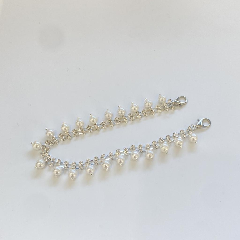 Элегантный съемный бусинный каблук-подвеска, стильный задний каблук-подвеска, аксессуар для каблука, бисерные украшения для женщин