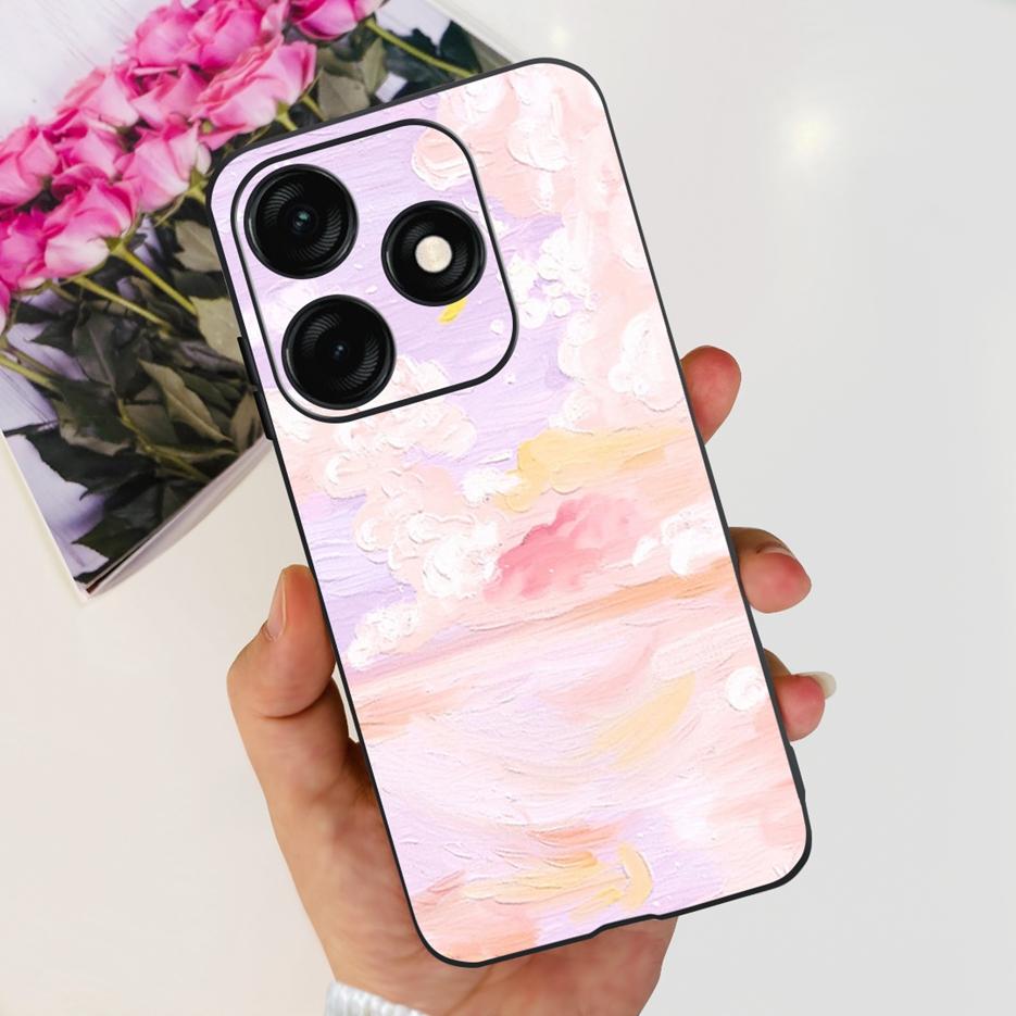 Чехол для Tecno Spark 20C BG7n BG7 Стильный окрашенный чехол Мягкий ТПУ Матовый чехол для телефона Для Tecno Spark 20 Pro Plus Spark20 20C Бампер