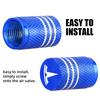 ZMPBD1 4Pcs Car Tire Valve Stems Cap Aluminum Tire Wheel Stem Air Valve Cap For Tesla model 3 model X Y S Roadster