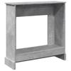 Fireplace Surround Concrete Grey 90x30x90 cm Wood Based Material