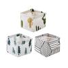 Linen Desktop Storage Basket Sundries Toy Storage Box Organizer Cosmetic Book Stationery Organizer Home Office Container Basket