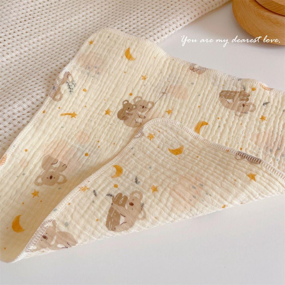 Мягкое полотенце для слюны с цветочным принтом, квадратный детский впитывающий носовой платок, милое детское полотенце для лица