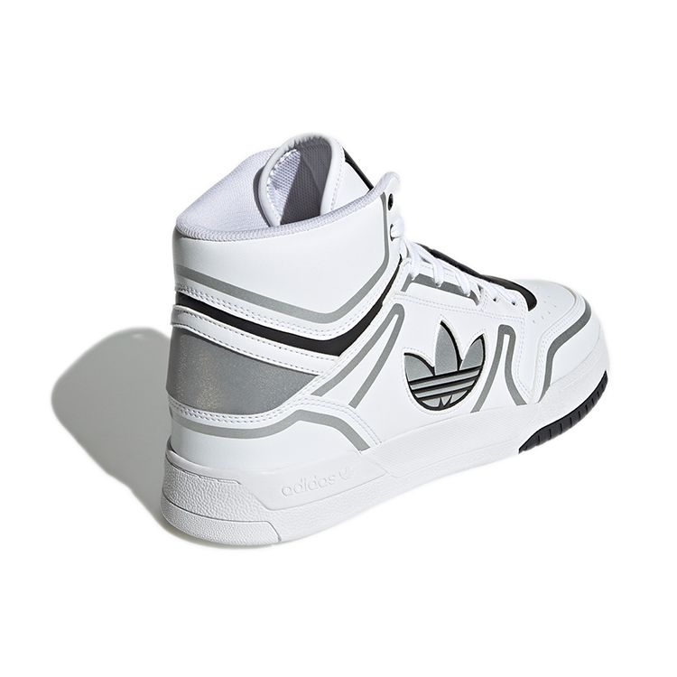Adidas Originals Drop Step XL Non-Slip Wear-Resistant High-Top Skate Shoes Unisex Skate Shoes White Silver GY6541