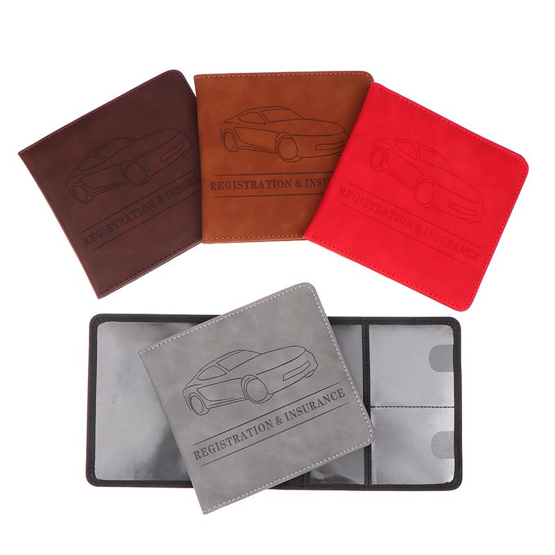 PU кожаный держатель для страховки автомобиля, чехол для водительских прав, сумка для хранения автодокументов, держатель для кредитных карт, чехол-кошелек