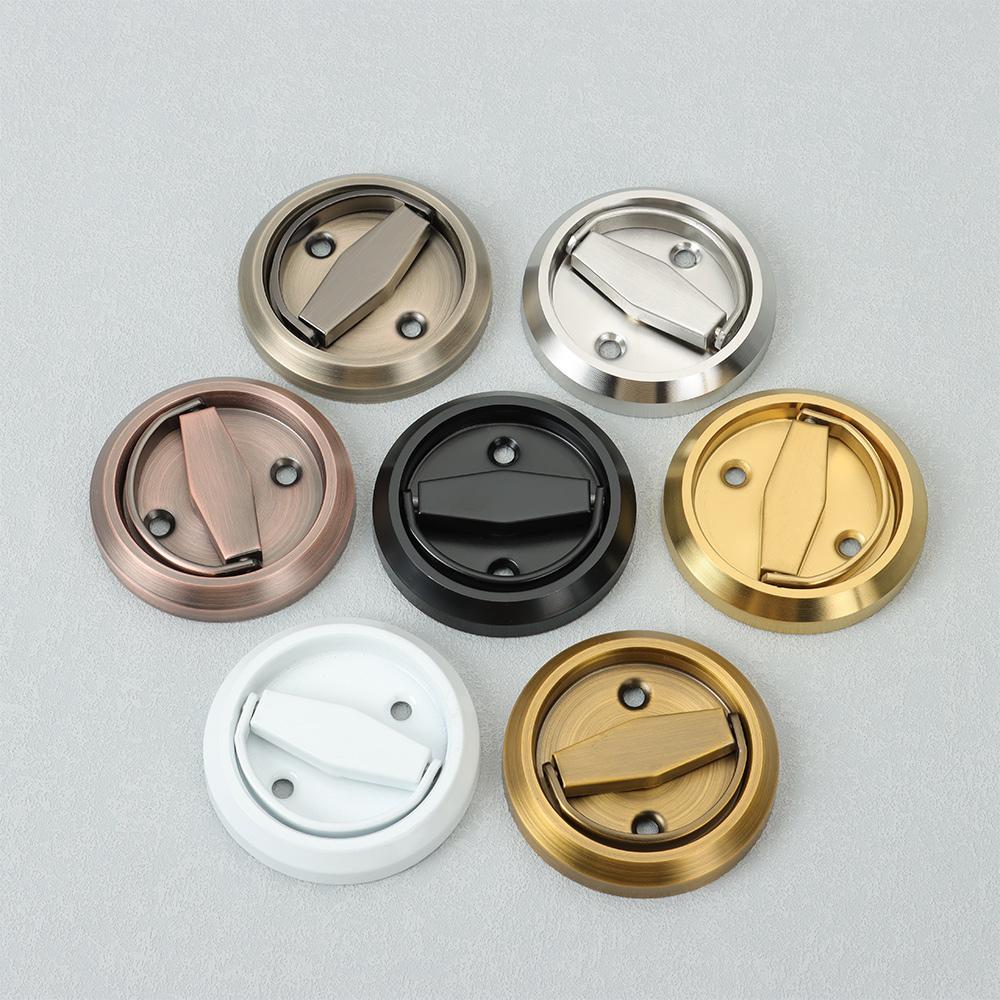 Stainless Steel Invisible Wardrobe Pulls Furniture Knob Cabinet Drawer Hidden Door Handle Lock