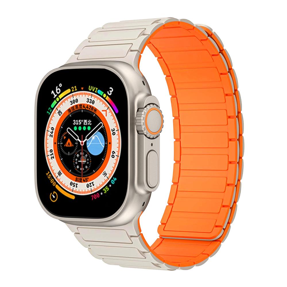 Magnetic Sports Band for Apple Watch Ultra 2 49mm 45mm 44mm 42mm 38 40 41mm Silicone Strap for IWatch Series Ultra 2 9 8 7 6 5 4
