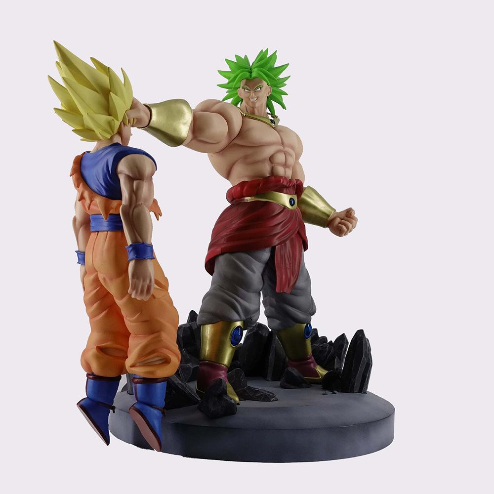 38 см Dragon Ball Броли против Гоку Супер Сайян ПВХ Фигурка Аниме Модель Статуэтка для Коллекции Фаната Настольное Украшение Подарок