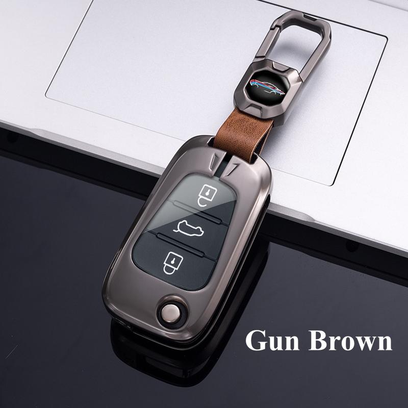 New Metal Zinc Car Key Case For Hyundai I20 I30 Elantra Azera Veracruz Veloster