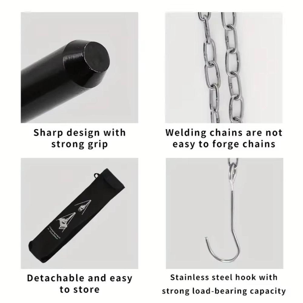 3 Section Camping Cooking Tripod Foldable Camping Kitchenware Tripod  Barbecue Grills