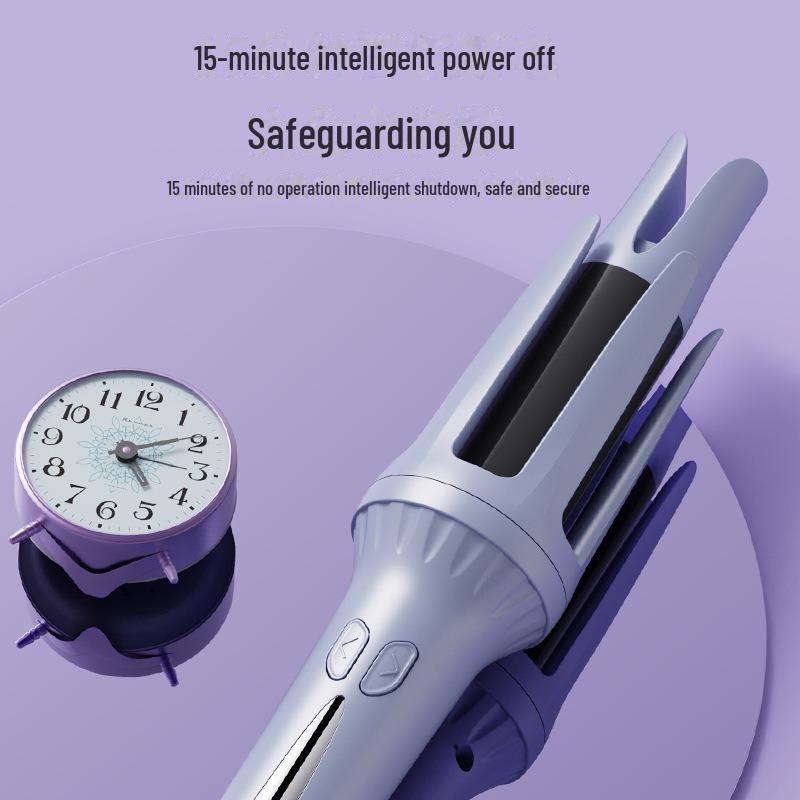 Автоматическая плойка 32 мм с отрицательными ионами — защищает волосы и обеспечивает стойкие, стильные крупные локоны и волны. Идеально подходит для удобного использования в общежитиях.