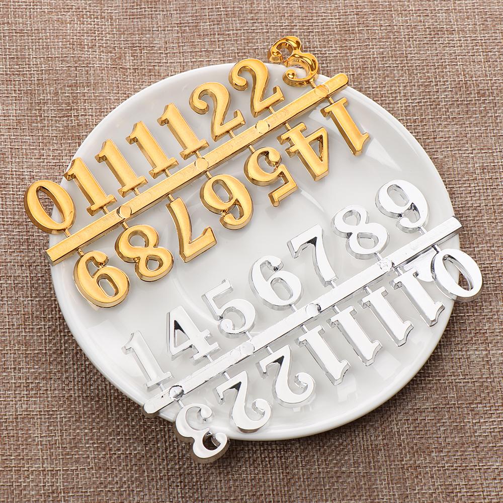 1 SET Digital Replacement Gadget Restore Clock Parts Bell Accessories Clock Numerals Arabic Number