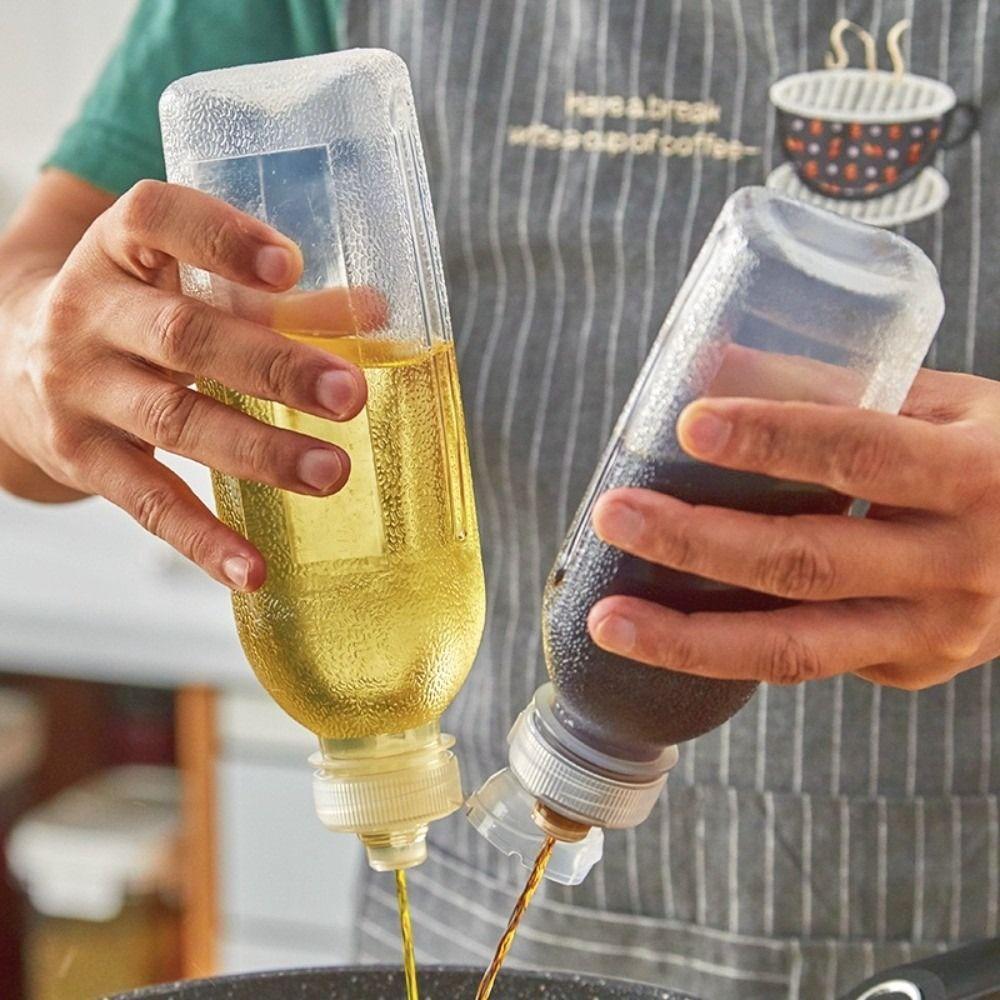 300/500ML Oil Bottle Leak-proof Ketchup Salad Dispenser Durable Condiment Squeeze Bottles