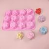 12 Holes Silicone Pastry Chocolate Molds For Oven Individual 3D Mini Dessert Flowers Heart Star Muffins Cupcake Baking Pan Tray