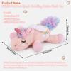 PETFULED Unicorn Heartbeat Dog Toys Plush Toys Comfort Puppy Toys Stress Reducing Sleep Aid Crate Toys, Durable Chew Toys for Do