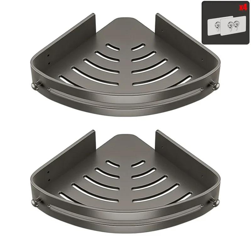 Трехслойная полка для ванной комнаты, полка для душа без гвоздей, пластиковая полка для шампуня, душевые принадлежности, хранение, аксессуары для ванной комнаты