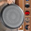 34CM Outdoor BBQ Grill Pan Non Stick Baking Tray Korean Barbecue Roastig  Grill Plate Camping Pot Frying pan Kitchen Cookware