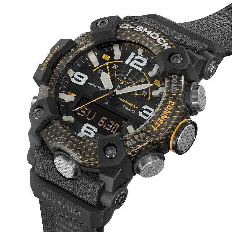 Casio Мужские кварцевые часы GG-B100Y-1A из смолы, водонепроницаемые 200M, ударопрочные, цифровые