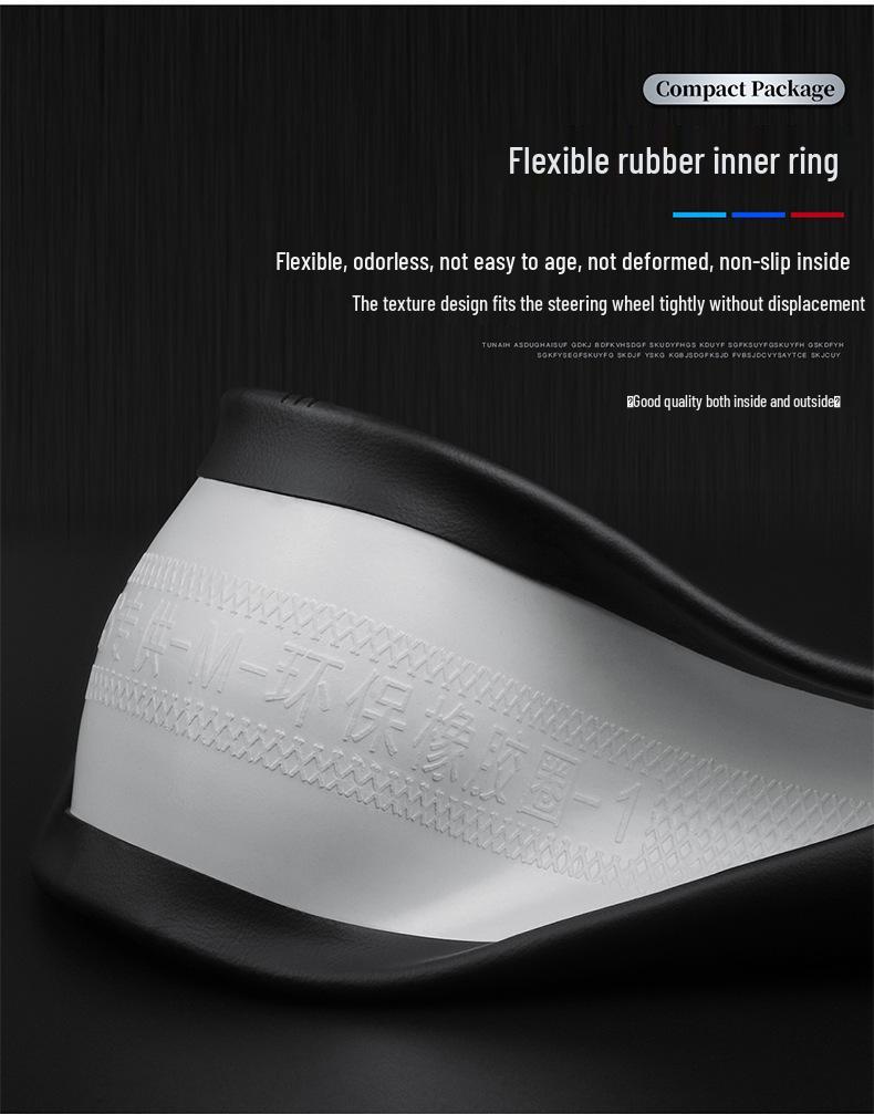 BYD Steering Wheel Cover: Genuine Leather Fit for Tang, DMI, Song Pro, Qin Plus, Han EV, Dolphin, F3, S7.