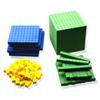 Ten Blocks Complete Set Kids Math Plaything Plastic Math Blocks Plastic Base Ten Set Cube Kids Math Plaything Counting Cubes Set