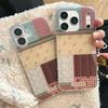 Цветочный ретро-клетчатый чехол для телефона для Apple 17 Pro и iPhone 16 Pro Max, совместим с 15 Pro, полное покрытие