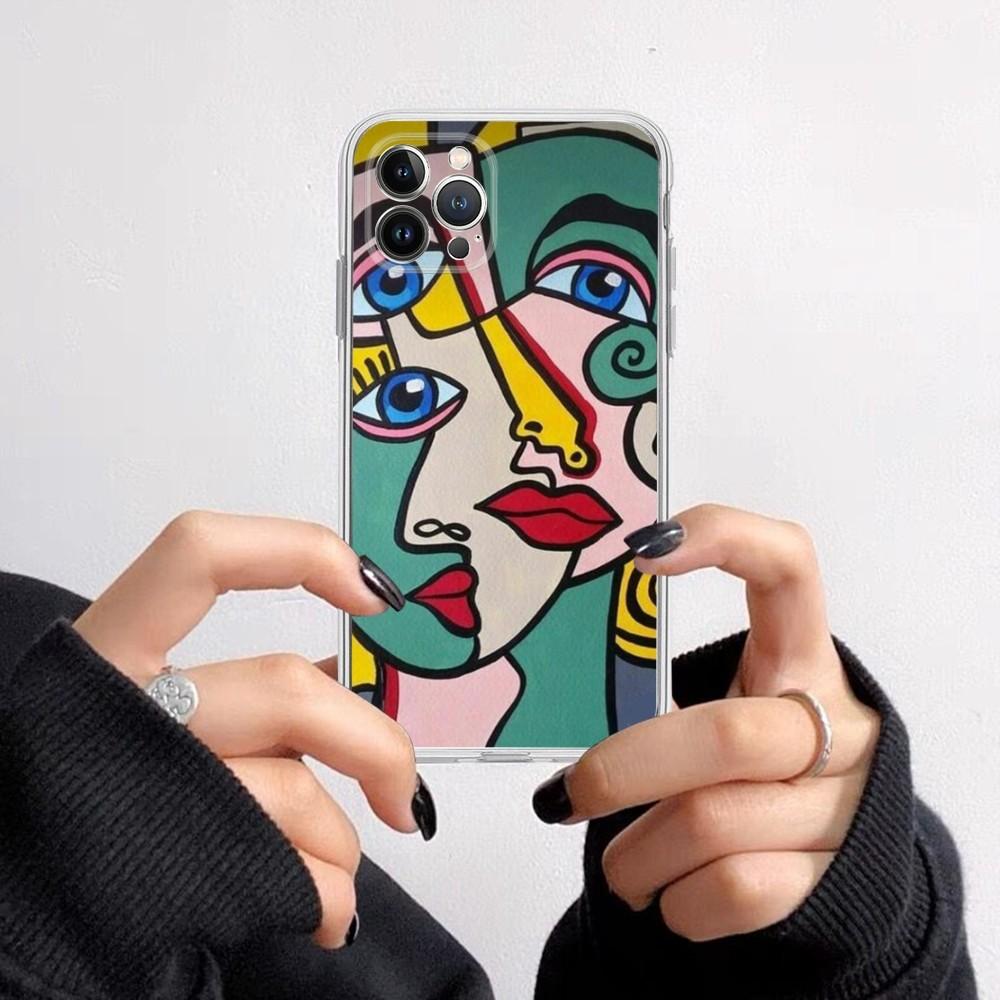 Абстрактная картина Пикассо Чехол для телефона Для iPhone 15 14 11 12 13 Mini Pro XS Max Чехол 6 7 8 Plus X XR SE 2020 Funda Оболочка