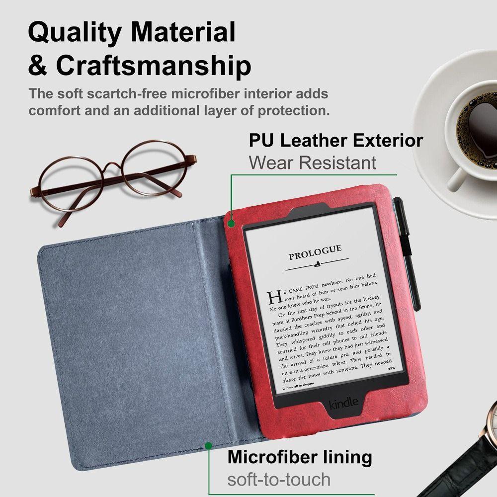 Защитный чехол из искусственной кожи для электронной книги с магнитной застежкой-книжкой для Kindle Touch D01200