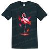 Flamingo Paint Splash T Shirt Colorful Tropical Bird Art Graphic Tee Gift Idea