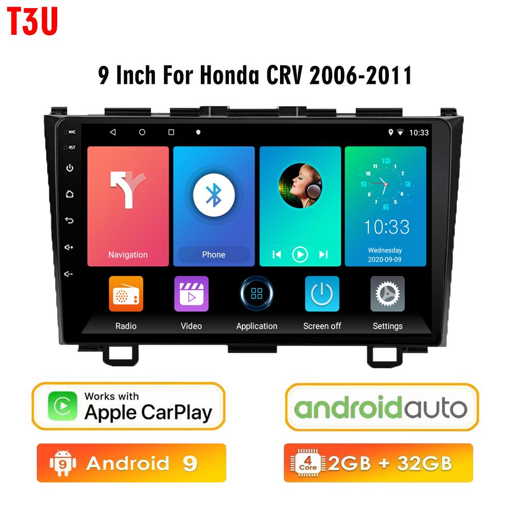 icreative Автомобильная стереосистема 2 Din Android для Honda CRV CR-V 2006-2011, автомобильное радио, мультимедийный плеер, навигация, WIFI, FM BT, GPS, автомагнитола, головное устройство