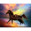5D DIY Алмазная картина крестиком Полная круглая дрель Крылатая лошадь Алмазная вышивка