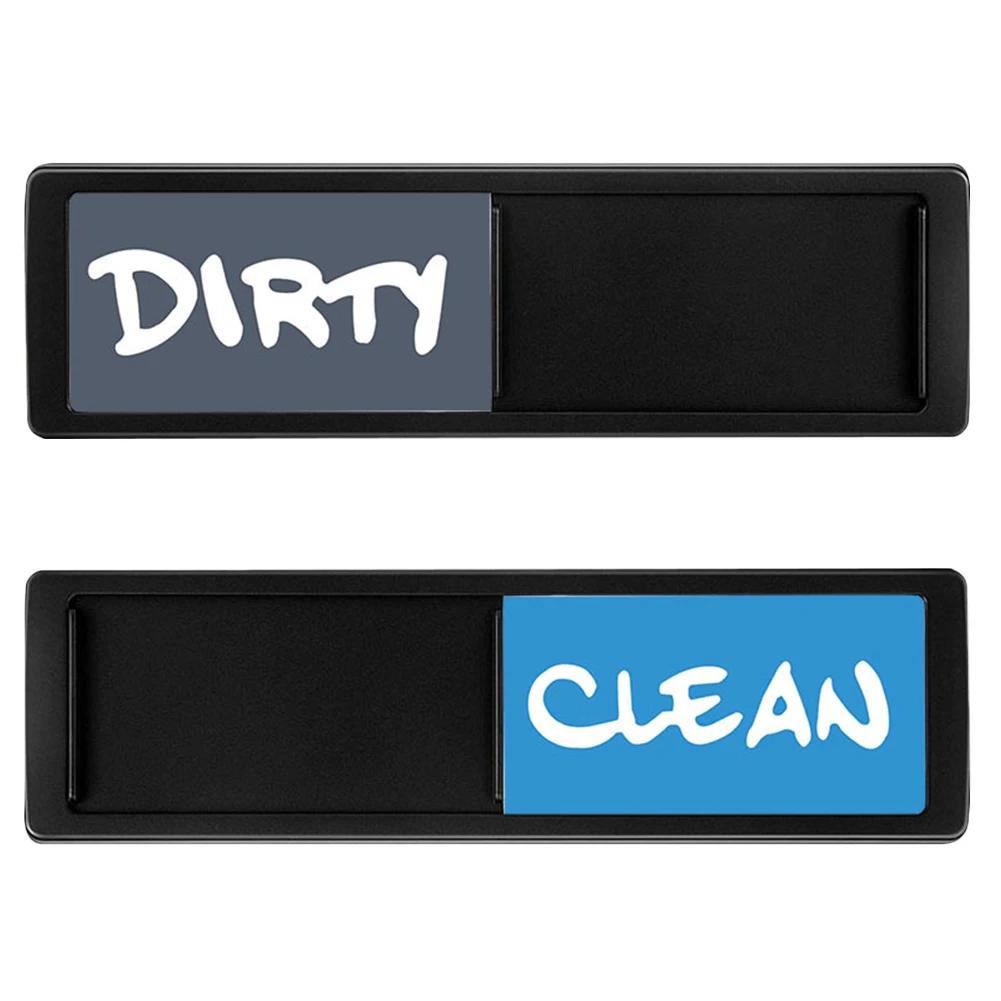 Clean Dirty Dishwasher Magnet Indicator Sign Large Text Magnetic Indicator Sign Slide Super Strong Magnet Sign Kitchen Supplies
