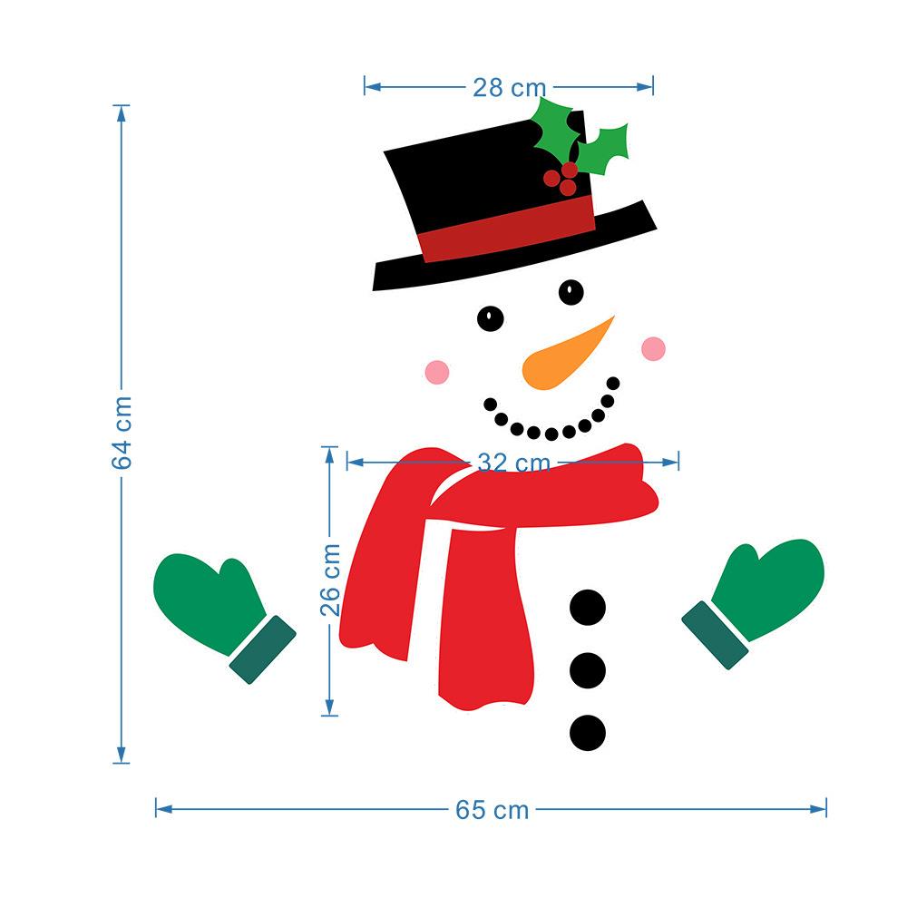 NEW Christmas Snowman Magnetic Fridge Stickers Merry Christmas Decoration