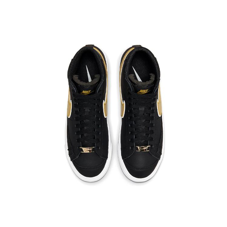 (WMNS) Nike Blazer Mid '77 Essential 'Black Metallic Gold' Women's DH0070-001