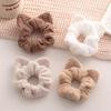 1pc Autumn and Winter New Plush Fleece Large Intestine Hair Ring Simple Cat Ears