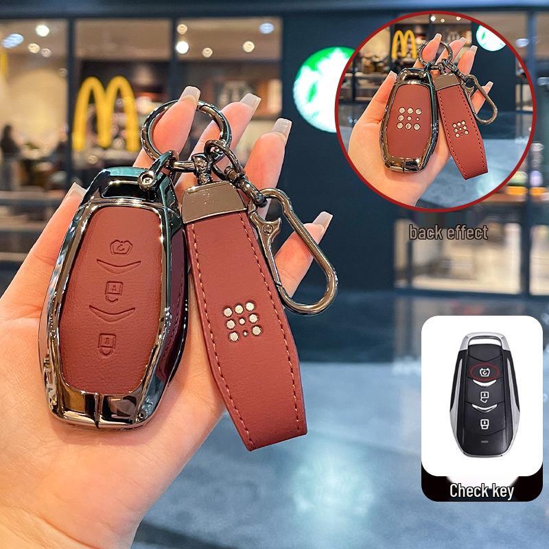 Синий Электрический Чехол для Ключа E5plus для Автомобильного Ключа Dongfeng Seres E5 Plug-in Hybrid DE-i