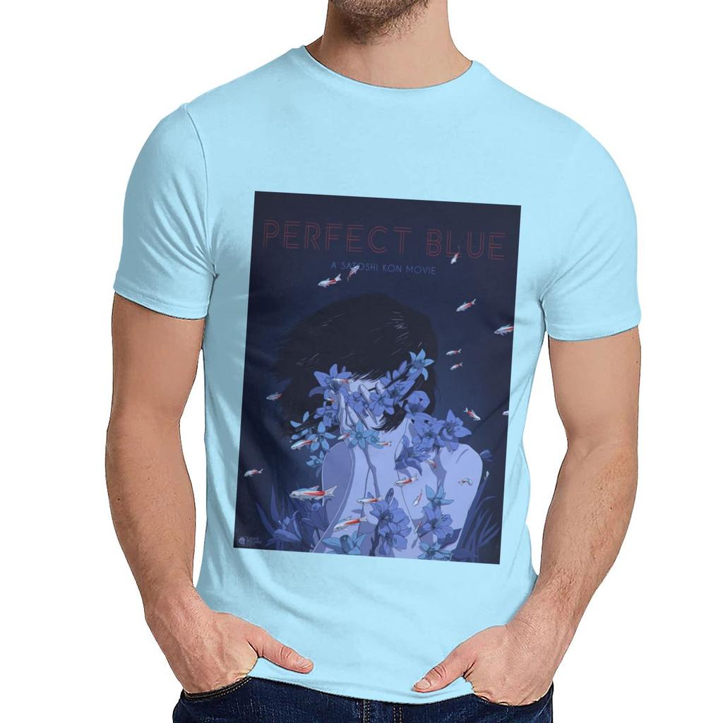 Round Collar Amazing Perfect Blue Satoshi Kon Anime 1997 T Shirt Hip Hop Unisex Soft Slim