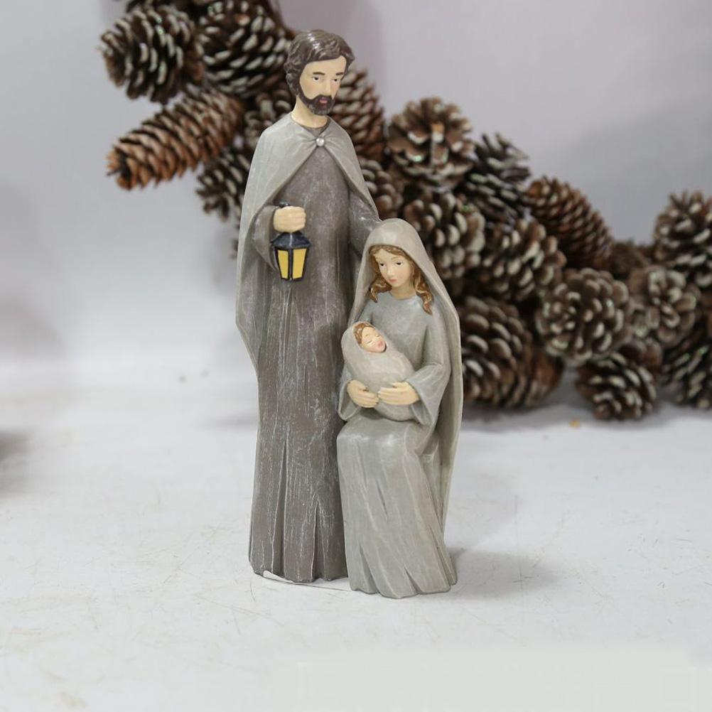 Christmas Nativity Figures Ornaments Resin Craft Traditional Nativity Scene Figures Resin Figures