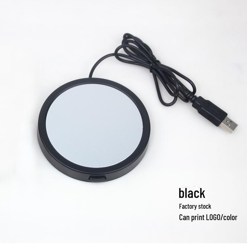 USB Heated Coaster: Metal Cup Warmer for Coffee, Tea, or Gifts