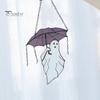 Halloween Umbrellas Ghost Hanging Decoration Home Office Indoor Outdoor Stained Glass Cartoon Ghost Wall Window Hanging Ornament