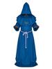 Medieval Monk & Wizard Costume - Halloween Grim Reaper Robe for Cosplay & Role-Playing